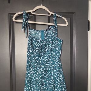 Floral Teal Dress